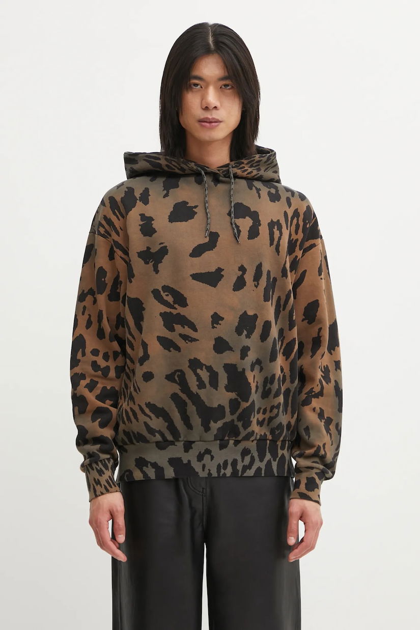 Aries hanorac de bumbac Leopard Hoodie