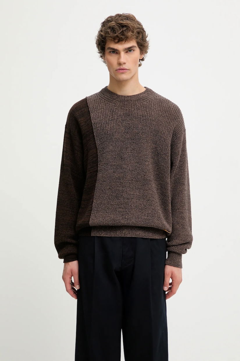 Aries pulover din amestec de lână Fisherman