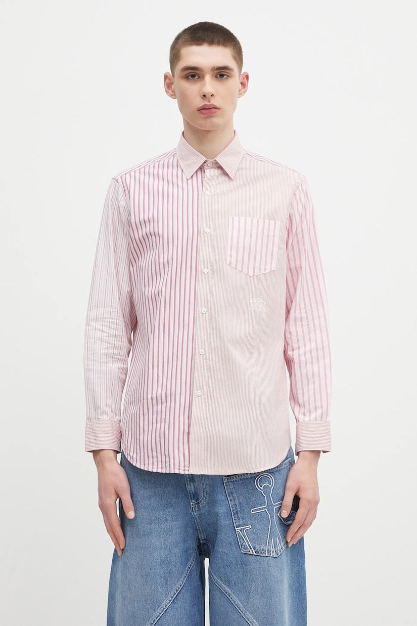 Aries cămașă din bumbac Patchwork LS Shirt