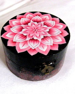 Cutie din lemn cu mandala 51128