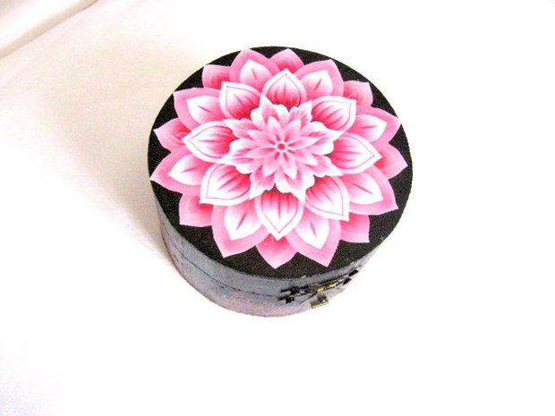 Cutie din lemn cu mandala 51128