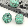 Margele cupru verdigris patina MZ6