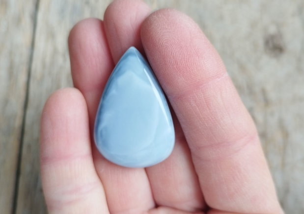 Cabochon opal albastru, 36x25 mm