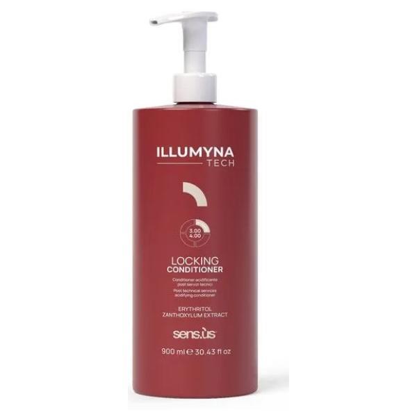 Balsam Acidifiant Sensus Illumyna Tech Locking - Protecție și Hidratare Păr, 900 ml