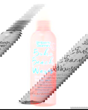 Spray Texturizant cu Ulei de Cocos pentru Efect de Bucle Lejere - Umberto Giannini Boho Beach Waves Coconut Oil Texture Spray, 200 ml