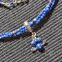 Colier argint X3 lapis lazuli charm argint afine minimalist boho chic trendy cadou - Transport gratuit