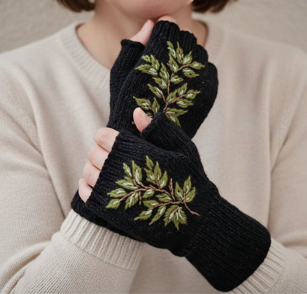 Mănuși handmade fără degete