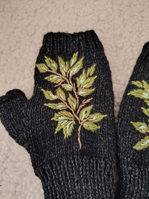 Mănuși handmade fără degete