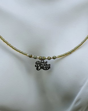 Colier minimalist cu charm "Best Mom"