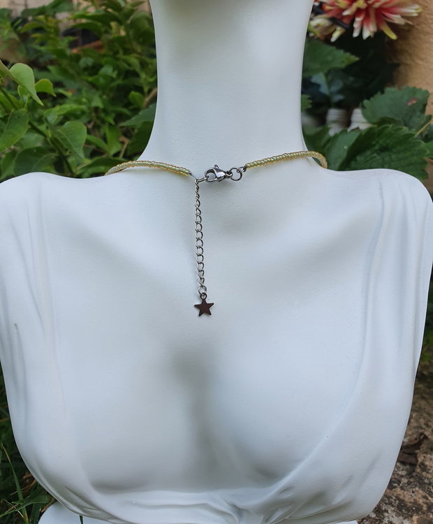 Colier minimalist cu charm "Best Mom"