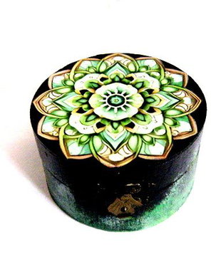 Cutie din lemn cu mandala 51134