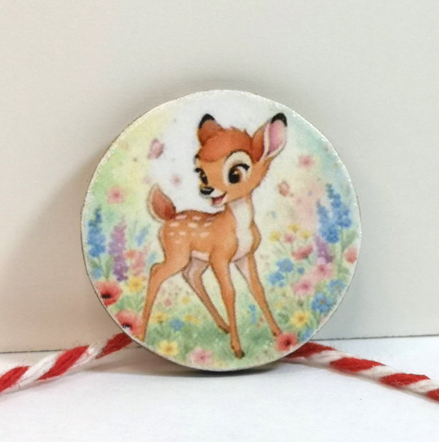 Martisoare copii cu personaje indragite - Bambi