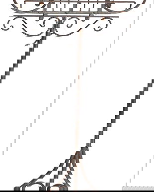 Suport partituri din fier forjat antik brown