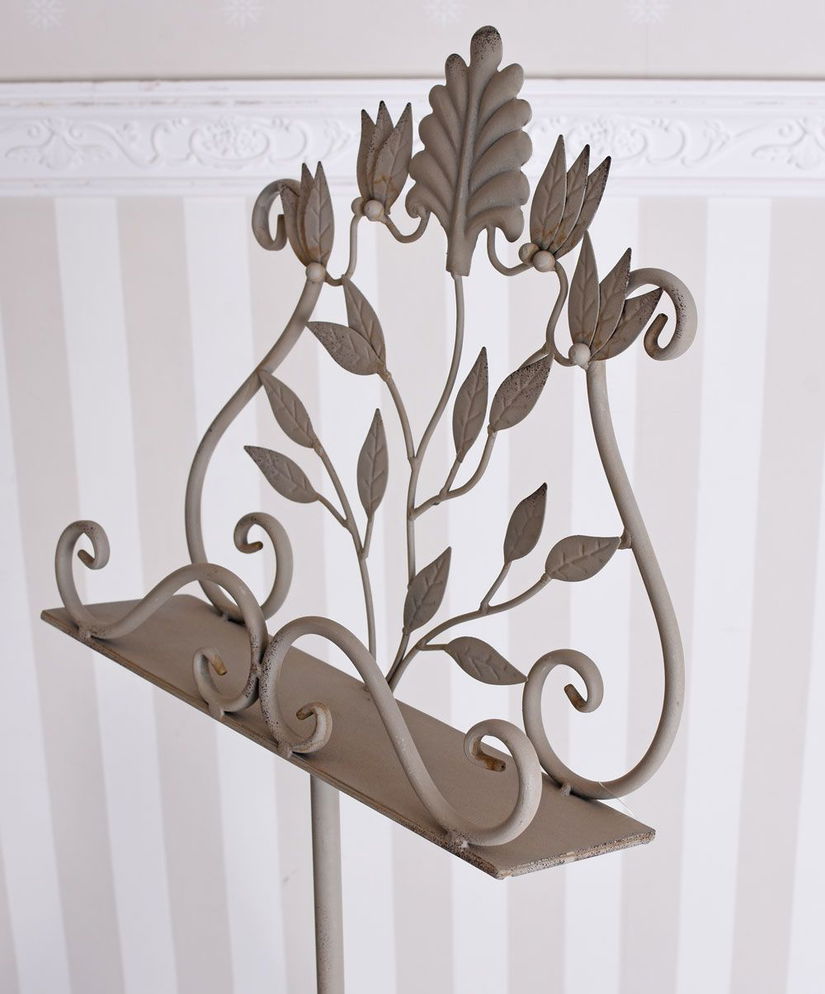 Suport partituri din fier forjat antik brown