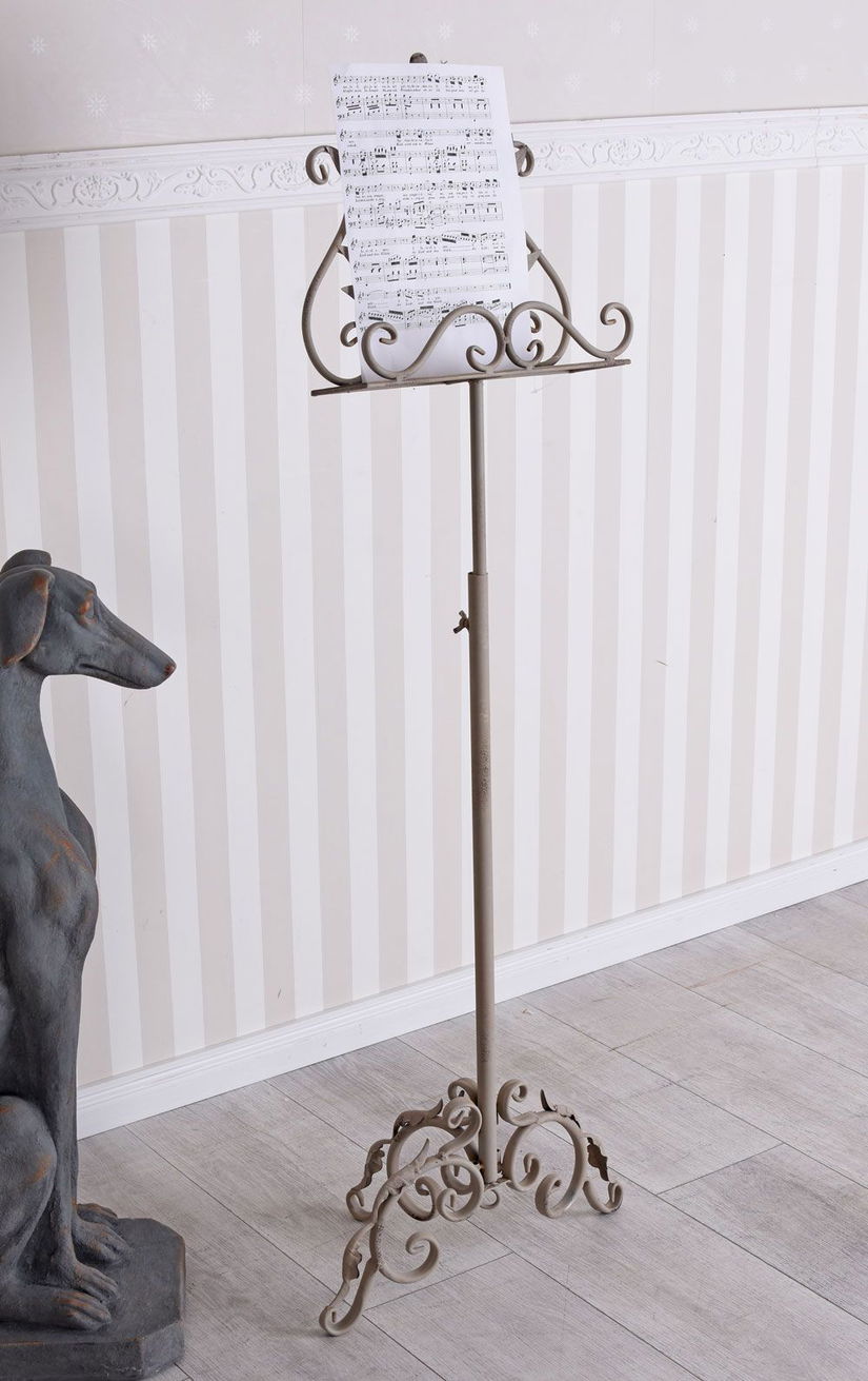 Suport partituri din fier forjat antik brown