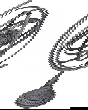 Ceas solar din fier forjat antik grey