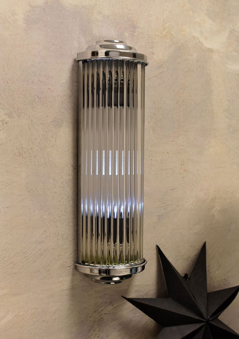 Lampa perete Art Deco argintie