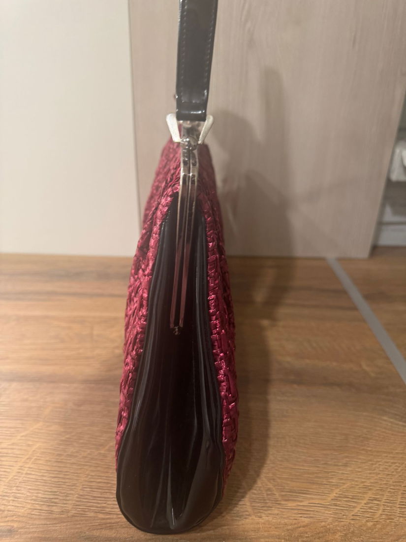 SUPERBA GEANTA VINTAGE COMBINATIE LAC SI IMPLETITURA NATURALA