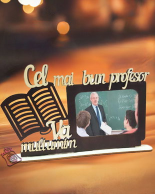 Rama foto de birou personalizat pentru Profesor