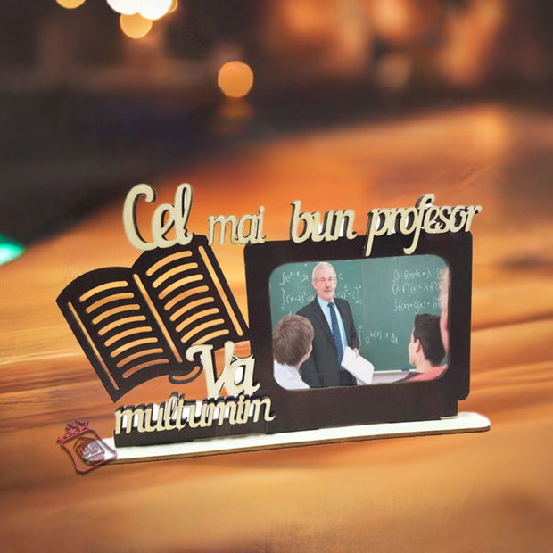 Rama foto de birou personalizat pentru Profesor