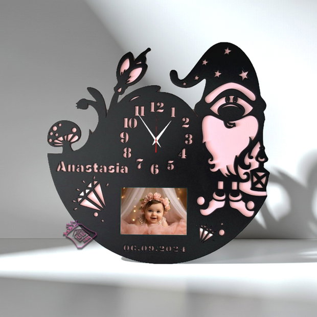 Ceas cu rama foto personalizat Spiridus