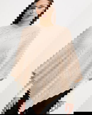 United Colors of Benetton poncho din cașmir