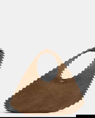 Coperni geantă de mână din piele întoarsă Folded