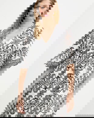 Silvian Heach rochie din bumbac INARA