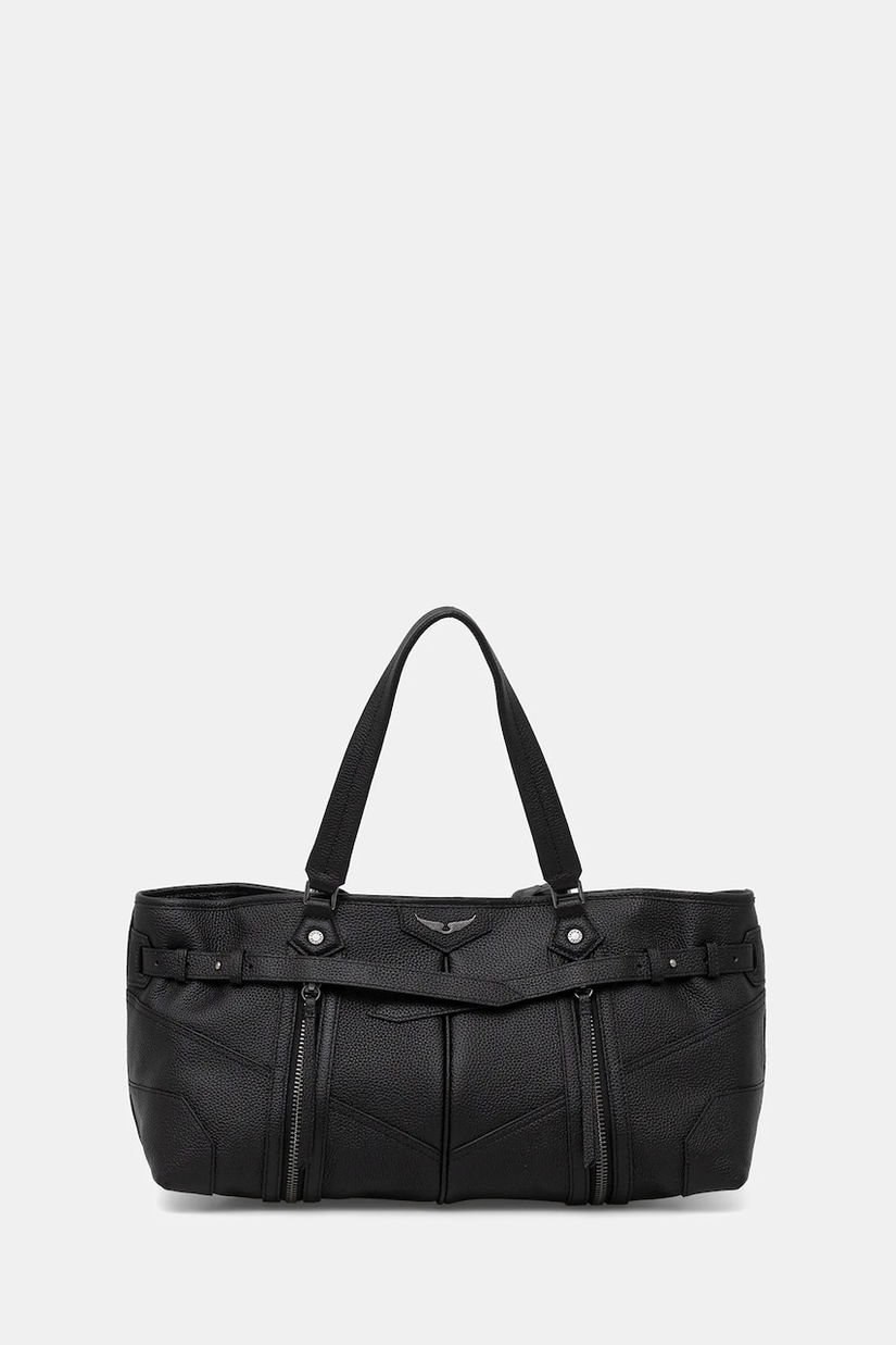 ZADIG&VOLTAIRE geantă de piele SUNNY SHOPPER GRAINED LEATHER