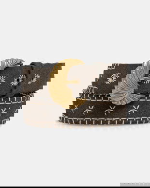 Hoss Intropia curea din piele întoarsă