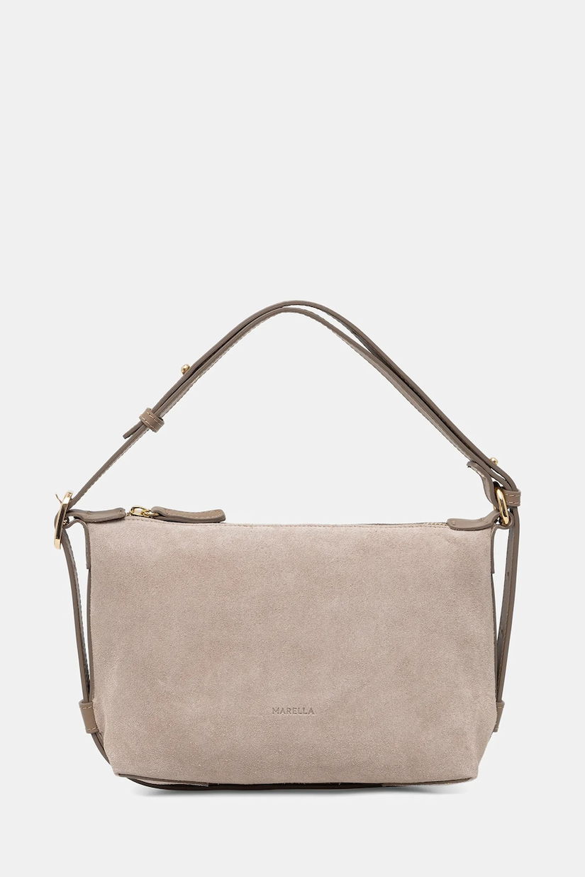 Marella geantă de mână din piele întoarsă MLAPUZZLE