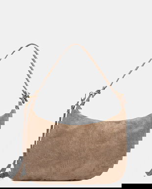 Answear.LAB geanta de mana din piele intoarsa