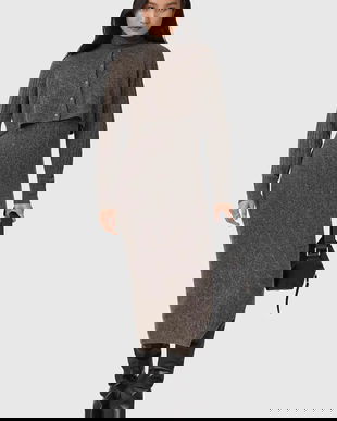 AllSaints rochie și cardigan din lână