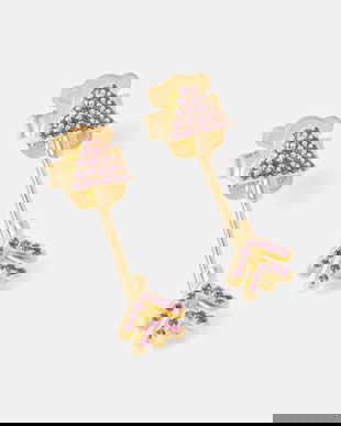 Tous cercei placați cu aur