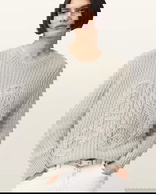 AllSaints pulover din amestec de lână CHAIN