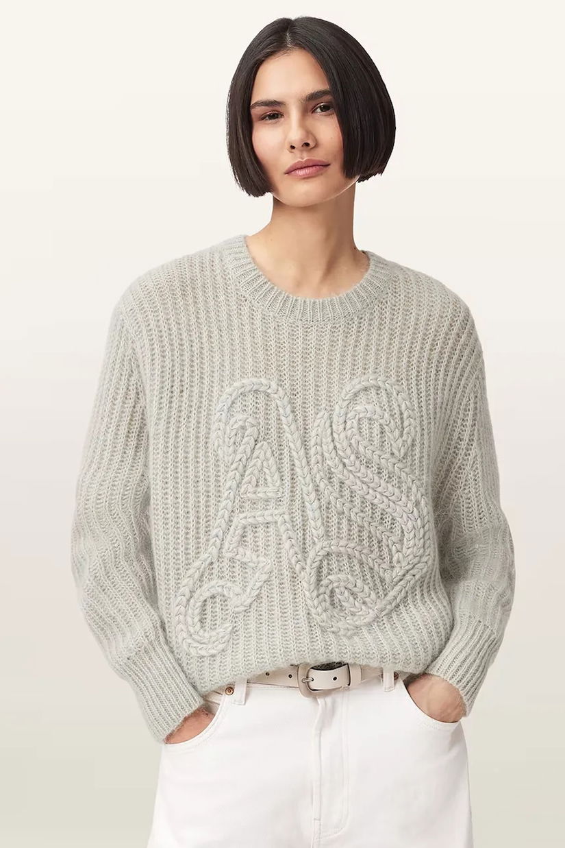 AllSaints pulover din amestec de lână CHAIN