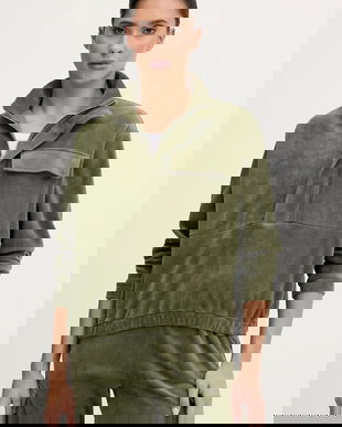 Banana Moon bluză din velur Quandary