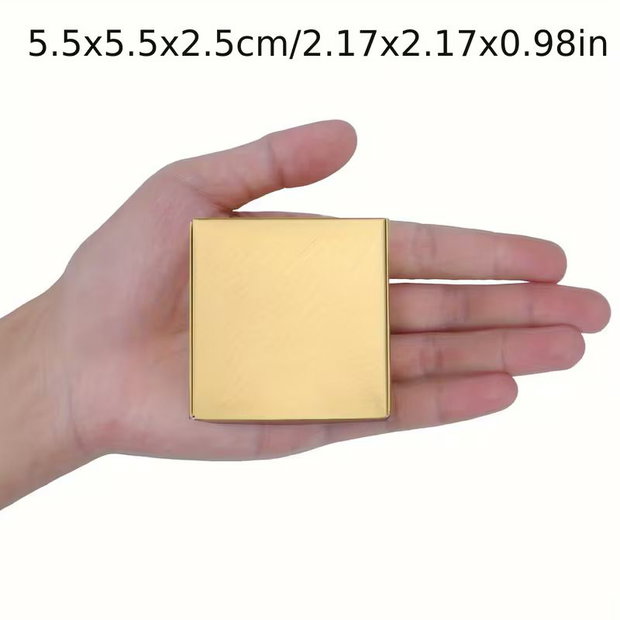 Cutie aurie 5.5 x 5.5 x 2.5 cm