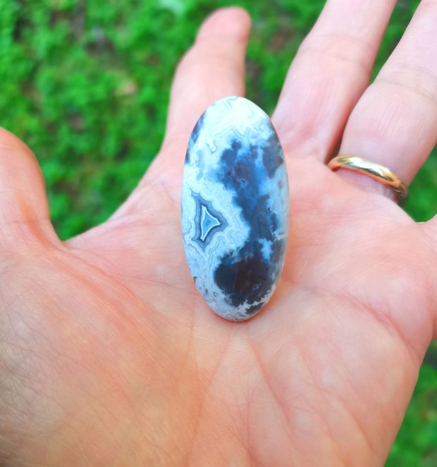 Inel Agata Crazy lace si Argint 925 - IN1441 - Inel pietre semipretioase, inel reglabil, inel statement, cadou sotie, inel cadou, bijuterii cadou, bijuterii agate, cristale vindecatoare, cristaloterapie, cristale de colectie