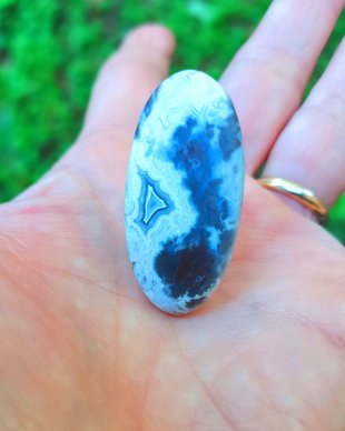 Inel Agata Crazy lace si Argint 925 - IN1441 - Inel pietre semipretioase, inel reglabil, inel statement, cadou sotie, inel cadou, bijuterii cadou, bijuterii agate, cristale vindecatoare, cristaloterapie, cristale de colectie