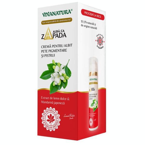 Crema pentru Albit Pete Pigmentare si Pistrui - Vivanatura, 45 ml