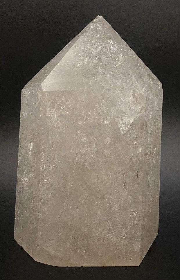 Cuart Transparent (Cristal de Stanca) - Obelisc piatra semipretioasa