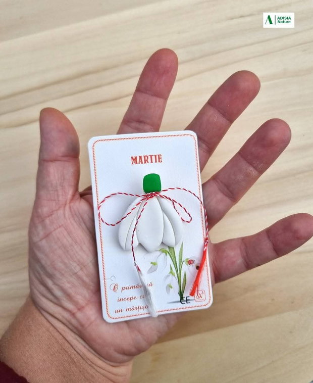 Martisor ghiocel fimo