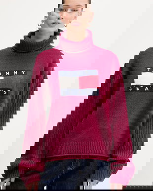 Tommy Jeans pulover din amestec de lână