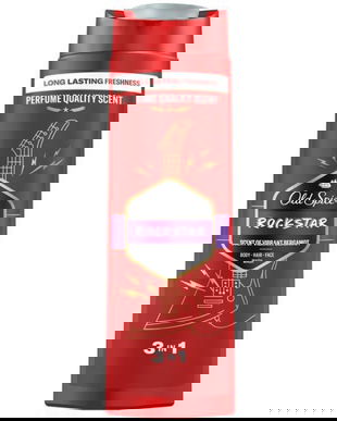 Gel de Dus pentru Barbati - Old Spice Rockstar Body- Hair-Face Wash 3in1, 400 ml