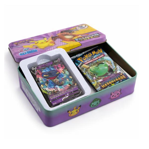 Set 50 Carduri Pokémon, Cutie Metalica Mov de Colectie