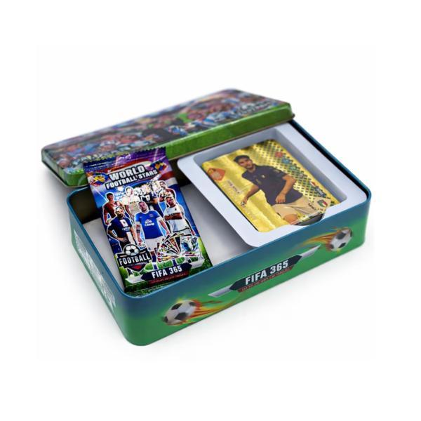 Set 50 Carduri Fotbal Colectionabile &ndash; Cutie Metalica