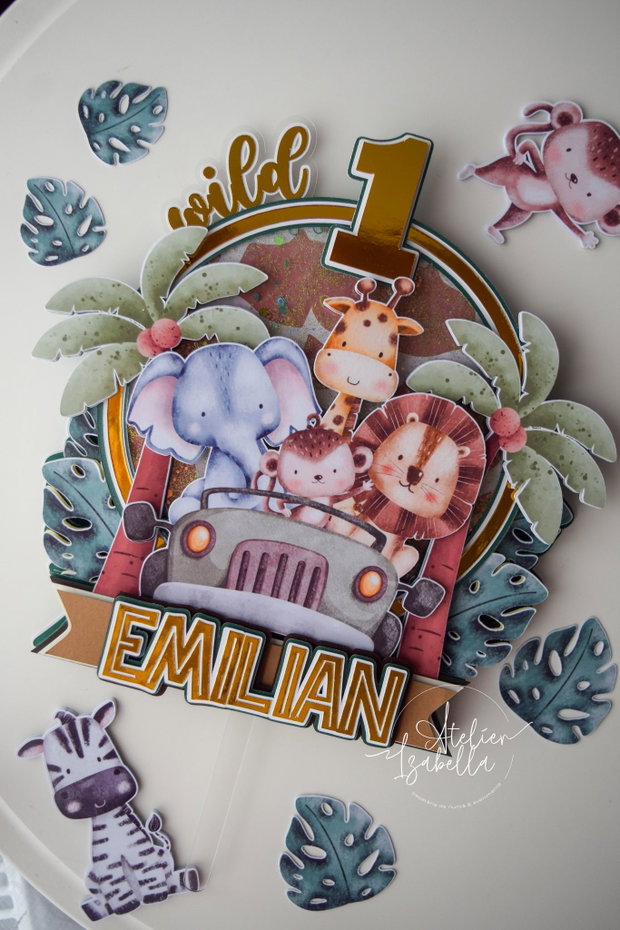 Cake topper central - tematica Safari