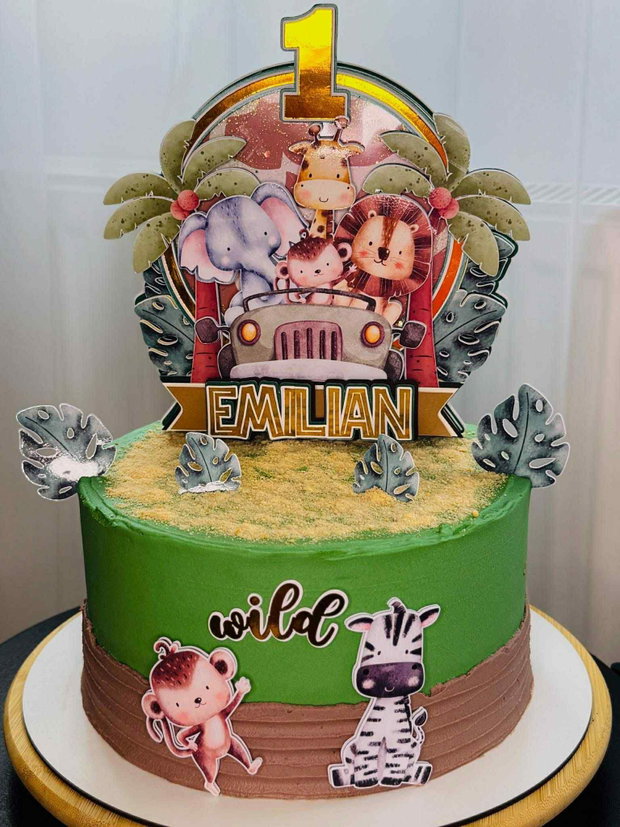 Cake topper central - tematica Safari