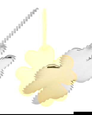 Design Letters pandantiv din argint placat cu aur